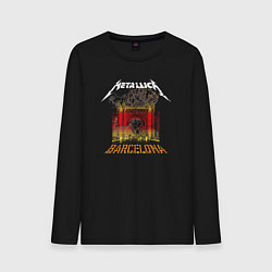Лонгслив хлопковый мужской Metallica Barcelona, цвет: черный