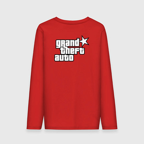 Мужской лонгслив Темнокожий бандит из GTA 6 / Красный – фото 2