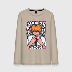Мужской лонгслив Человек-бензопила Denji язык