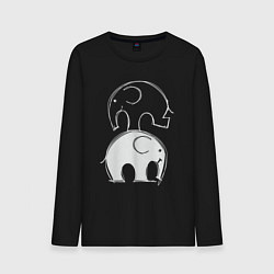 Мужской лонгслив Два слона