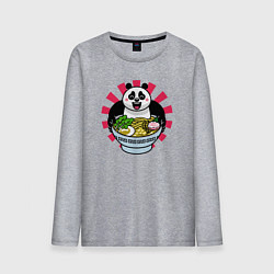 Мужской лонгслив Рамен и панда