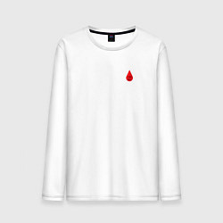 Мужской лонгслив Группа крови: третья положительная
