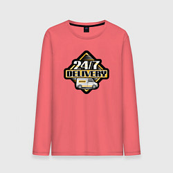 Мужской лонгслив Водитель - Доставка круглосуточно