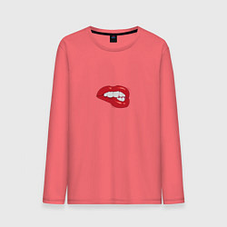 Мужской лонгслив Кусает губки