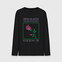 Лонгслив хлопковый мужской Depeche Mode - Rose Bowl 88, цвет: черный