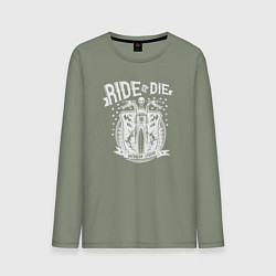 Мужской лонгслив Катайся или умри