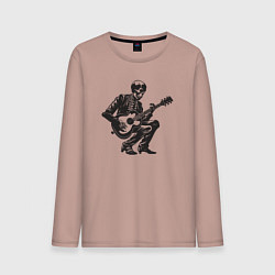 Мужской лонгслив Мёртвая рок звезда