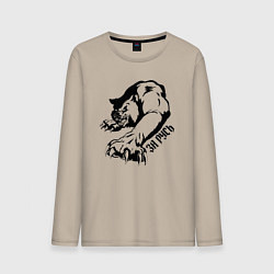 Мужской лонгслив Медведь воин - за Русь