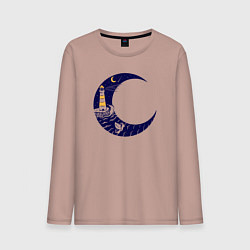 Мужской лонгслив Лунный маяк