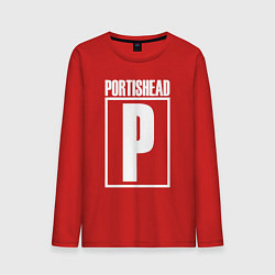 Лонгслив хлопковый мужской Portishead, цвет: красный