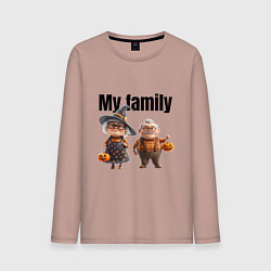 Мужской лонгслив Моя семья