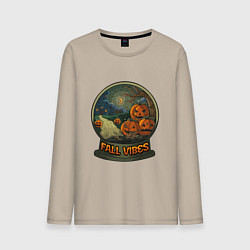 Мужской лонгслив Стеклянный шар fall vibes