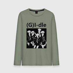 Мужской лонгслив G I-dle группа в стиле империи