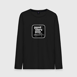 Лонгслив хлопковый мужской GTA logo black, цвет: черный