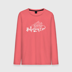 Мужской лонгслив Halloween - тыква, паутина