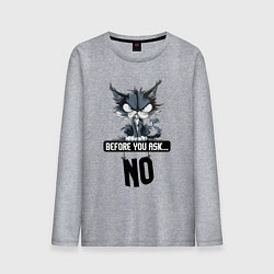 Мужской лонгслив Прежде чем ты спросишь - нет