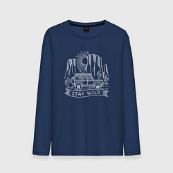 Мужской лонгслив Остаюсь дикарём