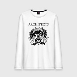 Лонгслив хлопковый мужской Architects - rock dog, цвет: белый