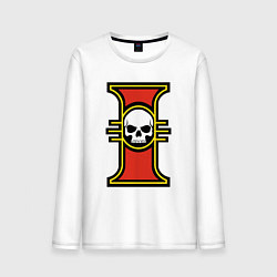 Лонгслив хлопковый мужской Inquisition Warhammer 40k, цвет: белый