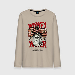 Мужской лонгслив Money maker hands