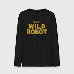 Мужской лонгслив The wild robot logo