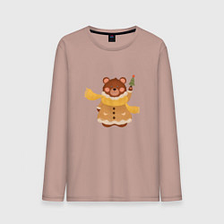 Мужской лонгслив Маленький медведик