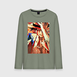 Мужской лонгслив Ван-Пис Луффи Монки арт