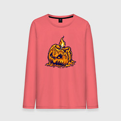 Мужской лонгслив Свеча в тыкве