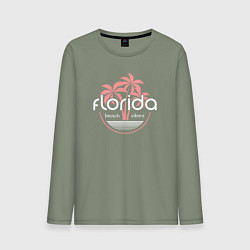 Мужской лонгслив Флорида - пляжные волны
