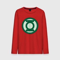 Мужской лонгслив Green lantern logo