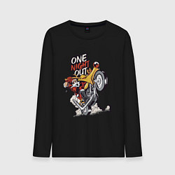 Лонгслив хлопковый мужской One night out, цвет: черный