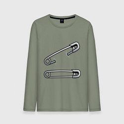 Мужской лонгслив Булавки