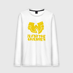 Лонгслив хлопковый мужской Wu-Tang для детей, цвет: белый
