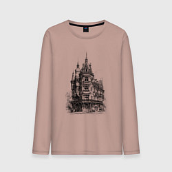 Мужской лонгслив Старинный дом