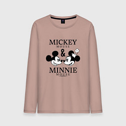 Мужской лонгслив Микки и Минни Маус