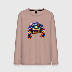 Мужской лонгслив Яркая черепашка