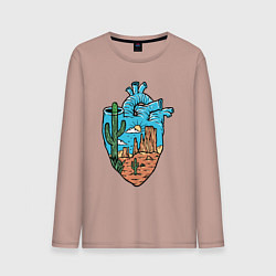 Мужской лонгслив Сердце пустыни