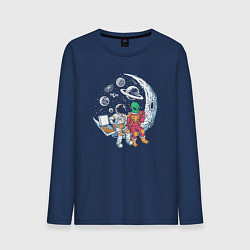 Мужской лонгслив Обед с пришельцем