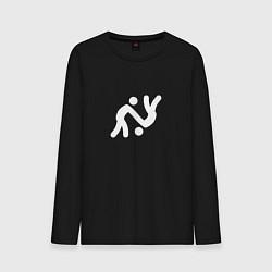 Мужской лонгслив Бесконечный человек знак