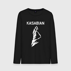 Лонгслив хлопковый мужской Kasabian - logo, цвет: черный