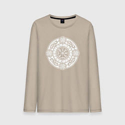 Мужской лонгслив Компас вегвизир и узлы защиты воина