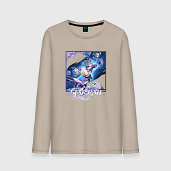 Мужской лонгслив Серебряный Волк