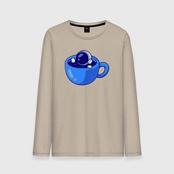 Мужской лонгслив Космос в кружке
