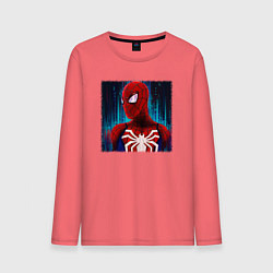 Мужской лонгслив Человек паук новый