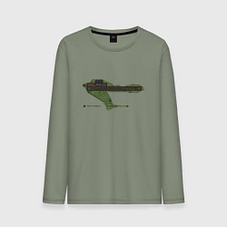 Мужской лонгслив Клингонская хищная птица