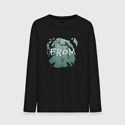 Лонгслив хлопковый мужской From series, цвет: черный