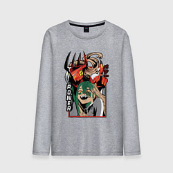 Мужской лонгслив Человек-бензопила Пауэр пила