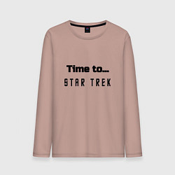 Мужской лонгслив Time to star trek
