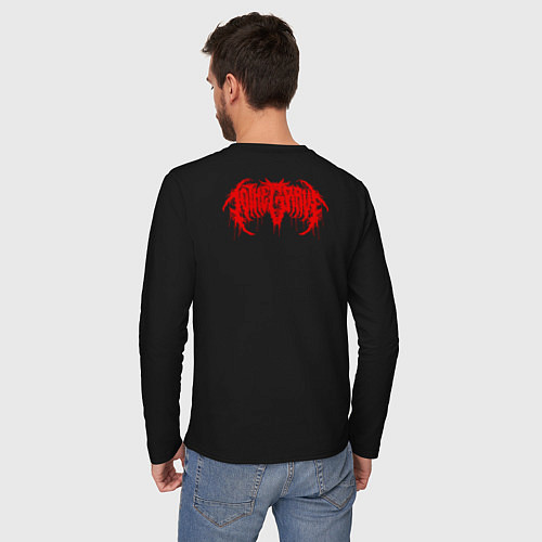 Мужской лонгслив To The Grave - Epilogue / Черный – фото 4