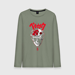 Мужской лонгслив Берсерк Гатс череп